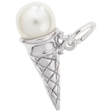 Rembrandt Charms 925 Sterling Silver Ice Cream Cone Charm Pendant