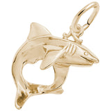 Rembrandt Charms 14K Yellow Gold Shark Charm Pendant