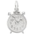 Rembrandt Charms Alarm Clock Charm Pendant Available in Gold or Sterling Silver
