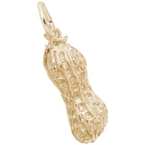 Rembrandt Charms Gold Plated Sterling Silver Peanut Charm Pendant