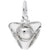 Rembrandt Charms Tri Corner Hat Charm Pendant Available in Gold or Sterling Silver