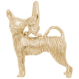 Rembrandt Charms Gold Plated Sterling Silver Chihuahua Charm Pendant