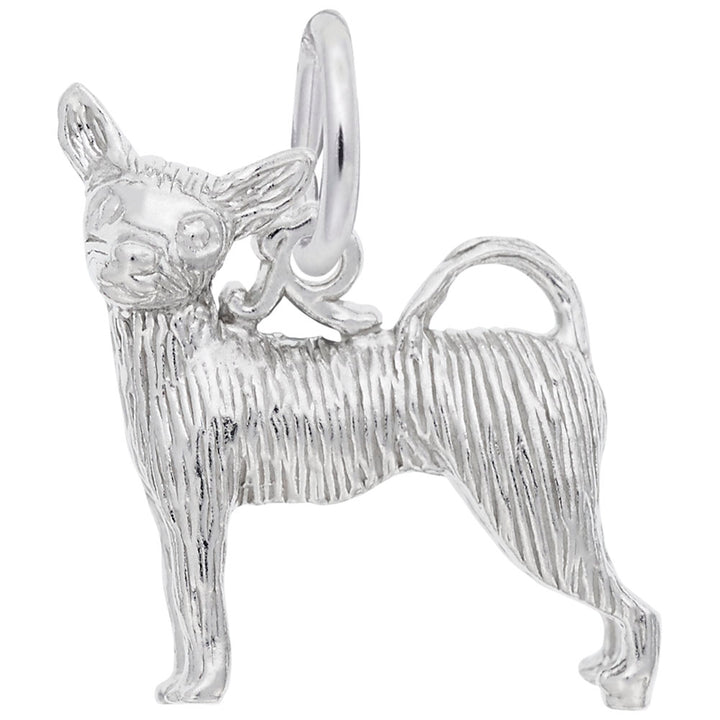Rembrandt Charms 925 Sterling Silver Chihuahua Charm Pendant