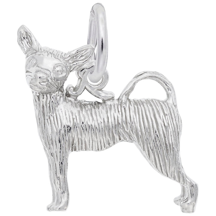 Rembrandt Charms Chihuahua Charm Pendant Available in Gold or Sterling Silver