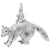 Rembrandt Charms Raccoon Charm Pendant Available in Gold or Sterling Silver