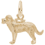 Rembrandt Charms Gold Plated Sterling Silver St Bernard Charm Pendant