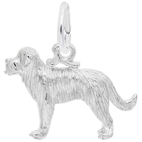 Rembrandt Charms St Bernard Charm Pendant Available in Gold or Sterling Silver