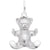 Rembrandt Charms Teddy Bear Charm Pendant Available in Gold or Sterling Silver