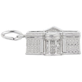 Rembrandt Charms 925 Sterling Silver White House Charm Pendant