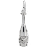 Rembrandt Charms 925 Sterling Silver Wine Bottle Charm Pendant