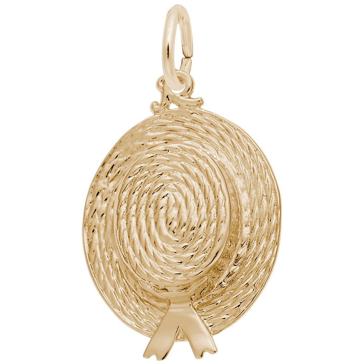 Rembrandt Charms Gold Plated Sterling Silver Easter Bonnet Charm Pendant