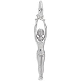 Rembrandt Charms 925 Sterling Silver Gymnast Charm Pendant