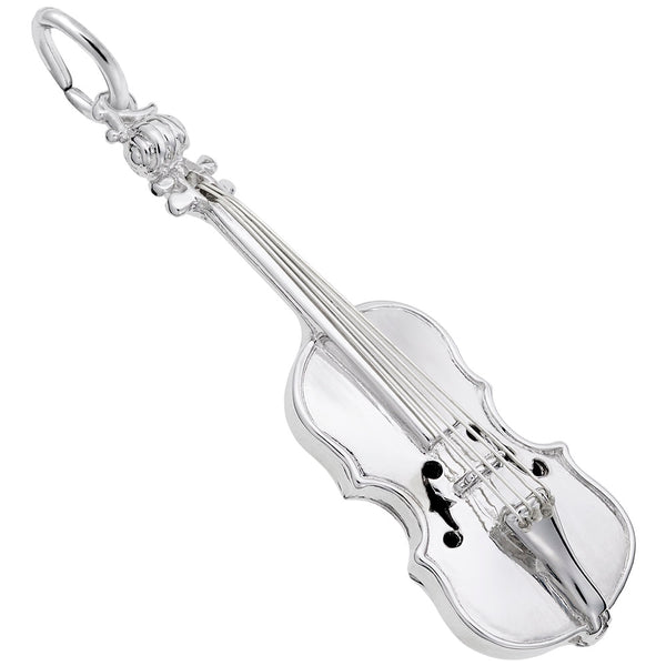 Rembrandt Charms Violin Charm Pendant Available in Gold or Sterling Silver