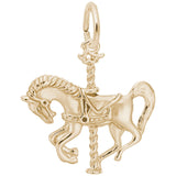 Rembrandt Charms 10K Yellow Gold Carousel Horse Charm Pendant