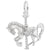 Rembrandt Charms Carousel Horse Charm Pendant Available in Gold or Sterling Silver