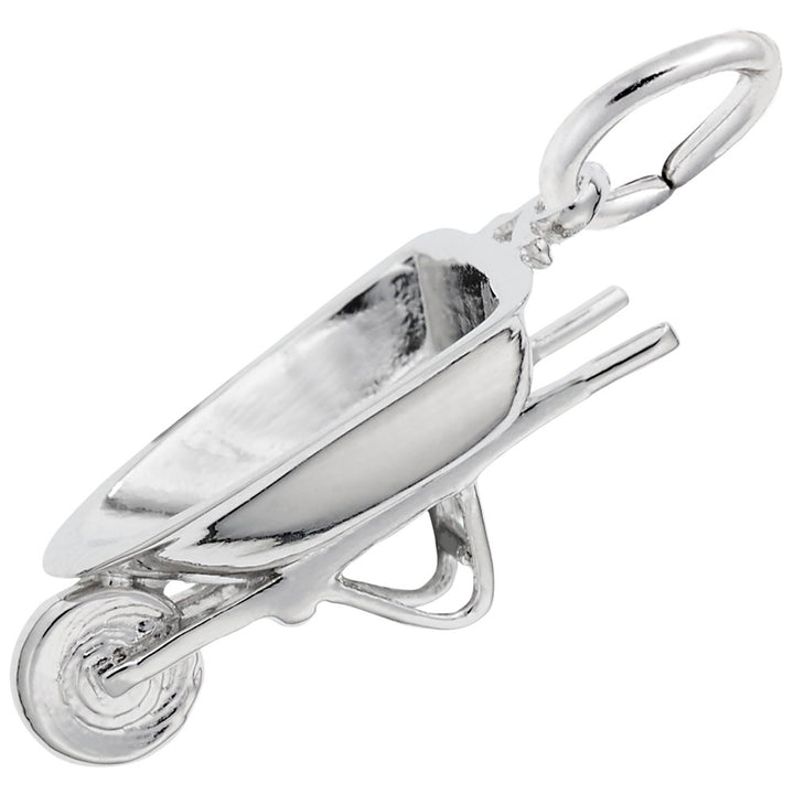 Rembrandt Charms 925 Sterling Silver Wheel Barrow Charm Pendant
