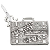 Rembrandt Charms 925 Sterling Silver Suitcase Charm Pendant