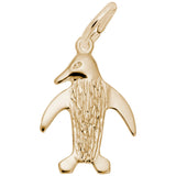 Rembrandt Charms Gold Plated Sterling Silver Penguin Charm Pendant