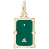 Rembrandt Charms 14K Yellow Gold Pool Table Charm Pendant