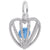 Rembrandt Charms 12 Heart Birthstone Dec Charm Pendant Available in Gold or Sterling Silver