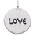 Rembrandt Charms Love Charm Tag Charm Pendant Available in Gold or Sterling Silver