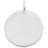 Rembrandt Charms 925 Sterling Silver Plain Charm Tag Charm Pendant