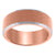 Tungsten Rose Tone Mens Beveled Edges Brushed Comfort Fit Anniversary Band 8mm Sizes 7 To 14